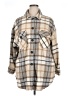 Dex 100% Polyester Plaid Tan Coat Size 1X - photo 1