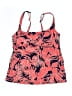 Lands' End Tropical Red Swimsuit Top Size 4 - photo 1
