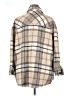 Dex 100% Polyester Plaid Tan Coat Size 1X - photo 2