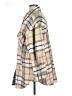 Dex 100% Polyester Plaid Tan Coat Size 1X - photo 5
