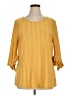W5 Yellow 3/4 Sleeve Blouse Size 1X - photo 1