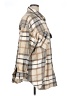Dex 100% Polyester Plaid Tan Coat Size 1X - photo 4