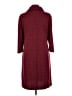 North Style Chevron-herringbone Red Burgundy Poncho Size L - photo 2