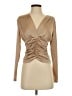Sincerely Jules Tan Long Sleeve Blouse Size S - photo 1
