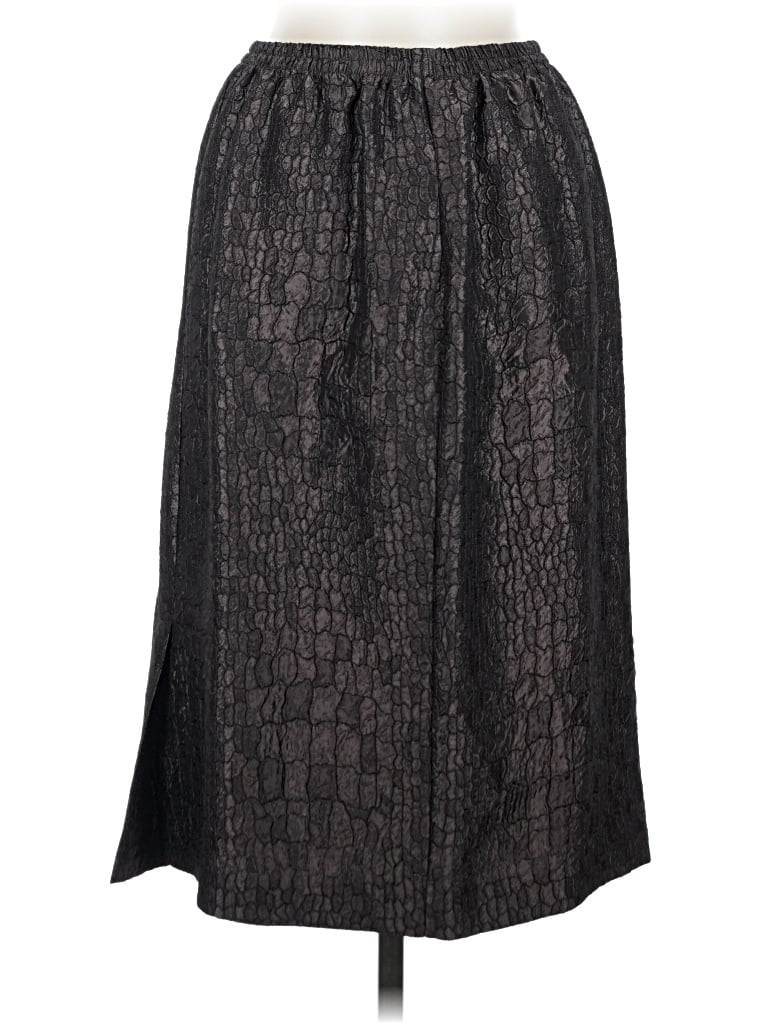 Pre-owned Leslie Fay Casual Skirt In Black