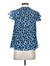 Whistles 100% Polyester Blue Short Sleeve Blouse Size 2 - photo 2