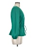 J.Crew 100% Polyester Green Long Sleeve Blouse Size 6 - photo 4