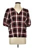 Ann Taylor LOFT Red Short Sleeve Blouse Size L - photo 1