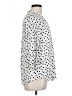 Maeve 100% Rayon Polka Dots White 3/4 Sleeve Blouse Size L - photo 4