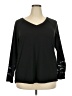 LIVI Black Long Sleeve Top Size 18 - photo 1