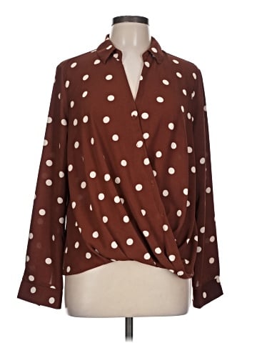 All in Favor Long Sleeve Blouse (view 1)