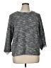 Ann Taylor Tweed Gray 3/4 Sleeve Top Size XL - photo 1
