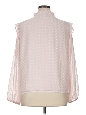 J.Crew Factory Store Long Sleeve Blouse (view 2)