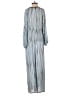 Blank London 100% Viscose Chevron-herringbone Blue Jumpsuit Size S - photo 2