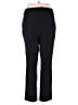 Rafaella Solid Black Dress Pants Size 18 - photo 2