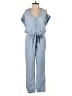 Cloth & Stone 100% Tencel Solid Blue Jumpsuit Size XS - photo 1