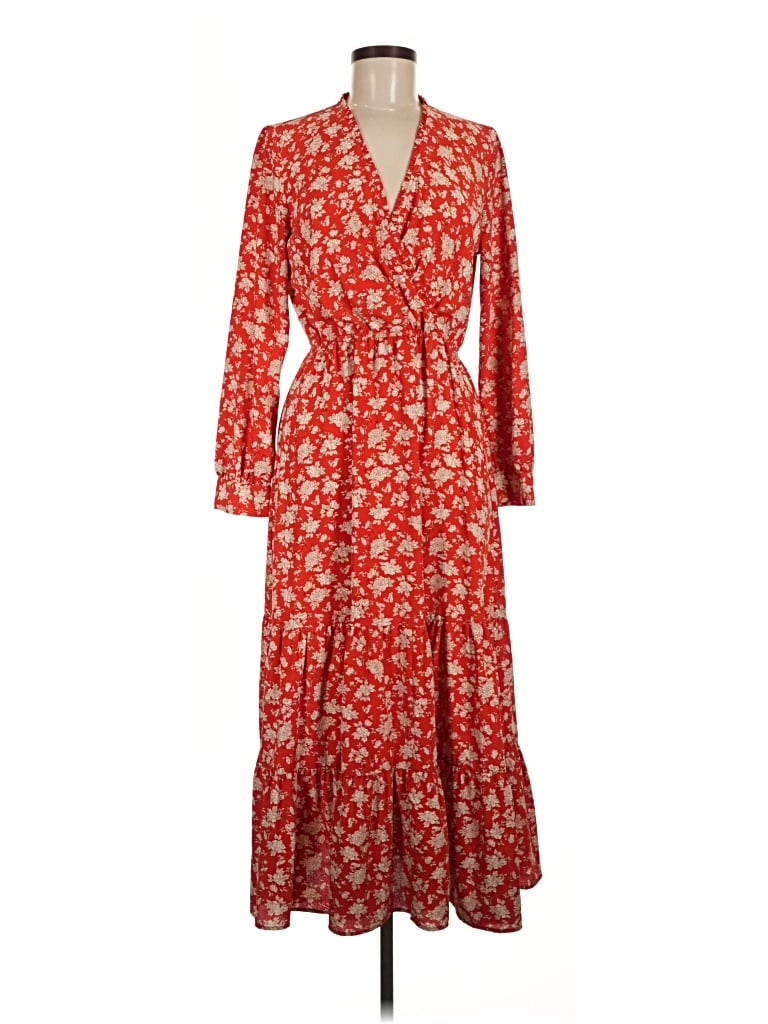 Pre-owned Zara Casual Dress In Red