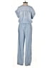Cloth & Stone 100% Tencel Solid Blue Jumpsuit Size XS - photo 2