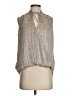 Veronica M. 100% Polyester Animal Print Tan Silver Sleeveless Blouse Size XS - photo 1