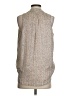 Veronica M. 100% Polyester Animal Print Tan Silver Sleeveless Blouse Size XS - photo 2