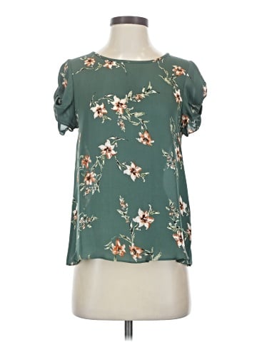 Joie Short Sleeve Silk Top (view 1)