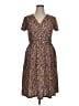 Unbranded Paisley Brown Burgundy Casual Dress Size XL - photo 1