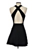 Silence and Noise Solid Black Cocktail Dress Size S - photo 2