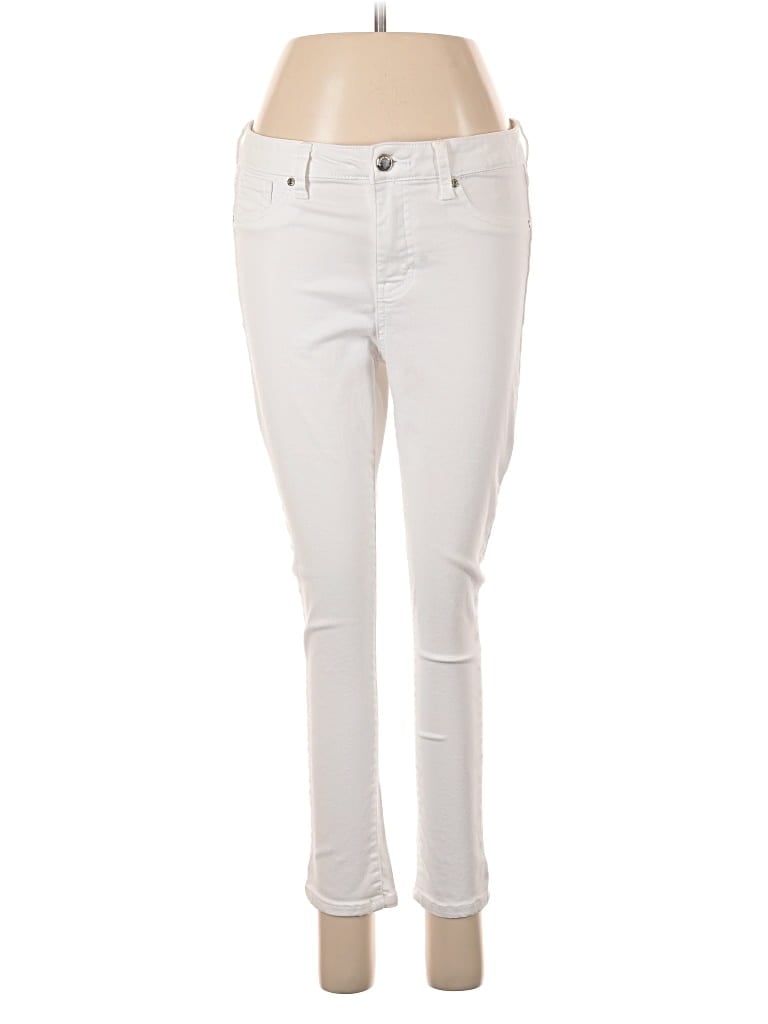 Pre-owned Jennifer Lopez Jeans In Ivory