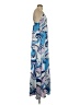 L'Agence 100% Polyester Paisley Blue Casual Dress Size XS (tall) - photo 4