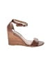 Steve Madden 100% Leather Brown Wedges Size 6 1/2 - photo 1