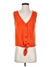 J.Crew Orange Sleeveless Blouse Size XS - photo 1
