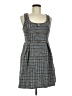 Shein 100% Polyester Tweed Gray Casual Dress Size 6 - photo 1