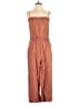 Cloth & Stone 100% Linen Solid Brown Jumpsuit Size XS - photo 1