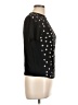 Assorted Brands Polka Dots Black Short Sleeve Turtleneck Size L - photo 4