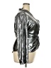 INC International Concepts 100% Polyester Metallic Silver Jacket Size 18 - photo 4