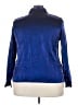 Alia Metallic Blue Long Sleeve Blouse Size 22 - photo 2
