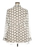 Lane Bryant 100% Polyester Polka Dots Ivory Long Sleeve Blouse Size 22 - 24 Plus - photo 2