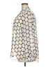 Lane Bryant 100% Polyester Polka Dots Ivory Long Sleeve Blouse Size 22 - 24 Plus - photo 5