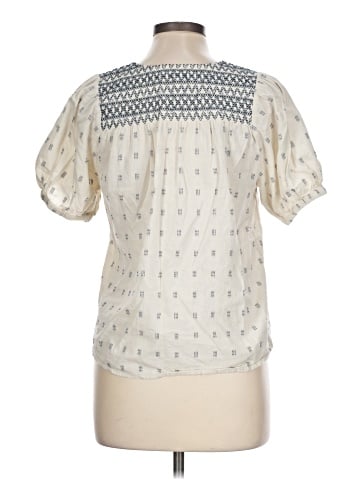 Madewell Embroidered-Yoke Top in Clipdot (view 2)