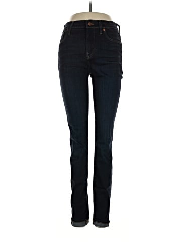 Madewell Tall 9" Mid-Rise Skinny Jeans in Larkspur Wash: TENCEL&trade; Denim Edition (view 1)