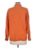 MNG 100% Lyocell Solid Orange Long Sleeve Blouse Size 6 - photo 2
