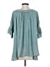 Easel Teal 3/4 Sleeve Blouse Size S - photo 2