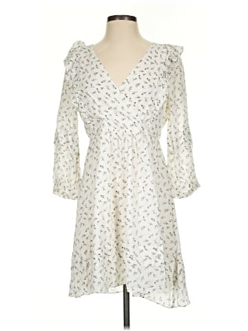 Madewell Ruffled Pleat-Sleeve Mini Dress in Spring Fling (view 1)