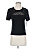 Nine West Black Short Sleeve Top Size S - photo 1