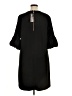 Nina Leonard Solid Black Casual Dress Size 1X - photo 2