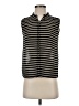 J.Crew 100% Cotton Stripes Black Sleeveless Button-Down Shirt Size 00 - photo 1
