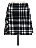Aqua Plaid Black Casual Skirt Size M - photo 2