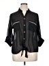 Colleen Lopez Black 3/4 Sleeve Button-Down Shirt Size XL - photo 1