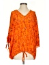 Alexis 100% Silk Orange 3/4 Sleeve Silk Top Size XS - photo 1