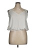Express 100% Polyester Silver Tank Top Size XL - photo 1